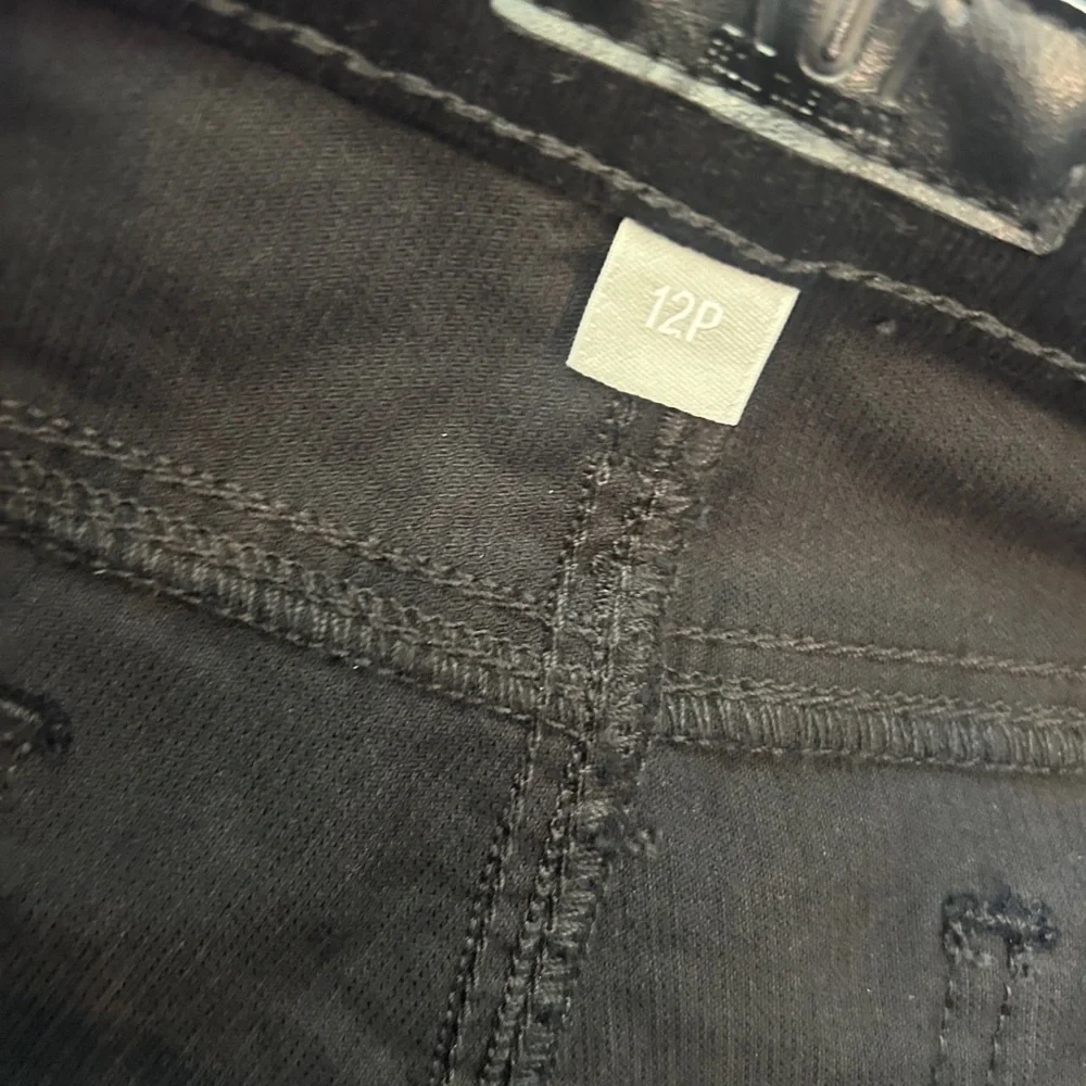 Kut From The Kloth Catherine Boyfriend Jeans 12P Black Lightweight Corduroy
